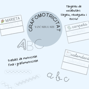Grafomotricitat - Targetes vocabulari
