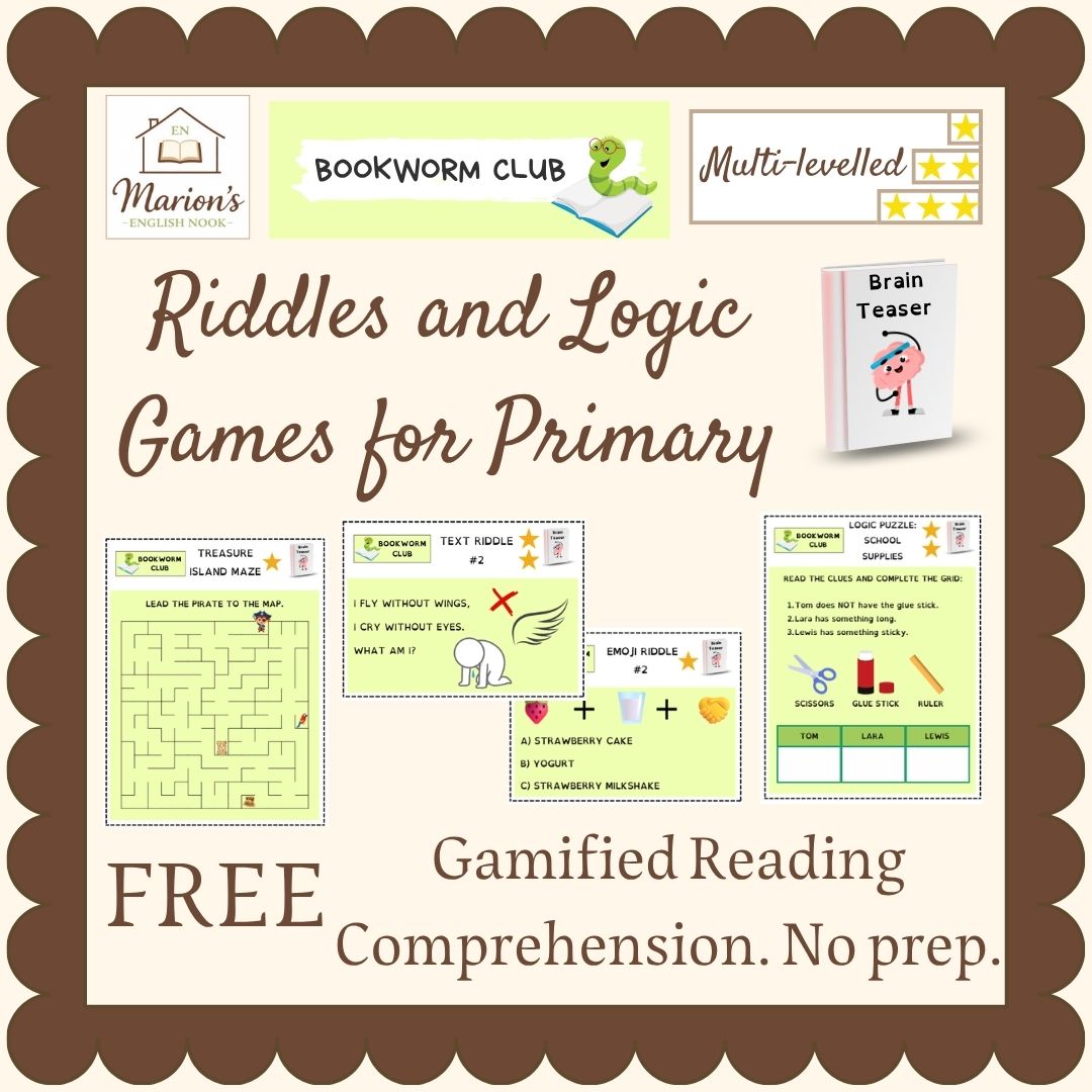 FREE Sample Brain Teasers: Logic Puzzles, Mysteries, Riddles, Mazes | Gamified Reading Comprehension
