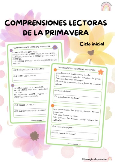 Comprensiones lectoras primavera