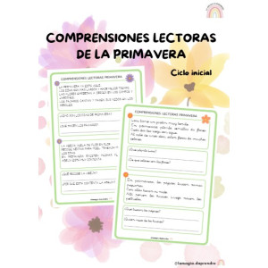 Comprensiones lectoras primavera