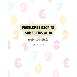 Problemes escrits  sumes fins al 10