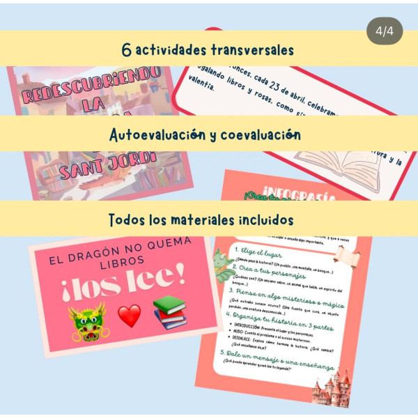 Caja de aprendizaje: Redescubriendo la leyenda de Sant Jordi (CAST / CAT)