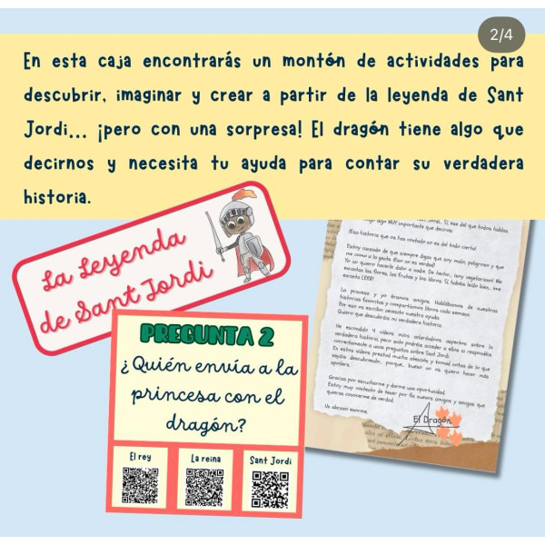 Caja de aprendizaje: Redescubriendo la leyenda de Sant Jordi (CAST / CAT)