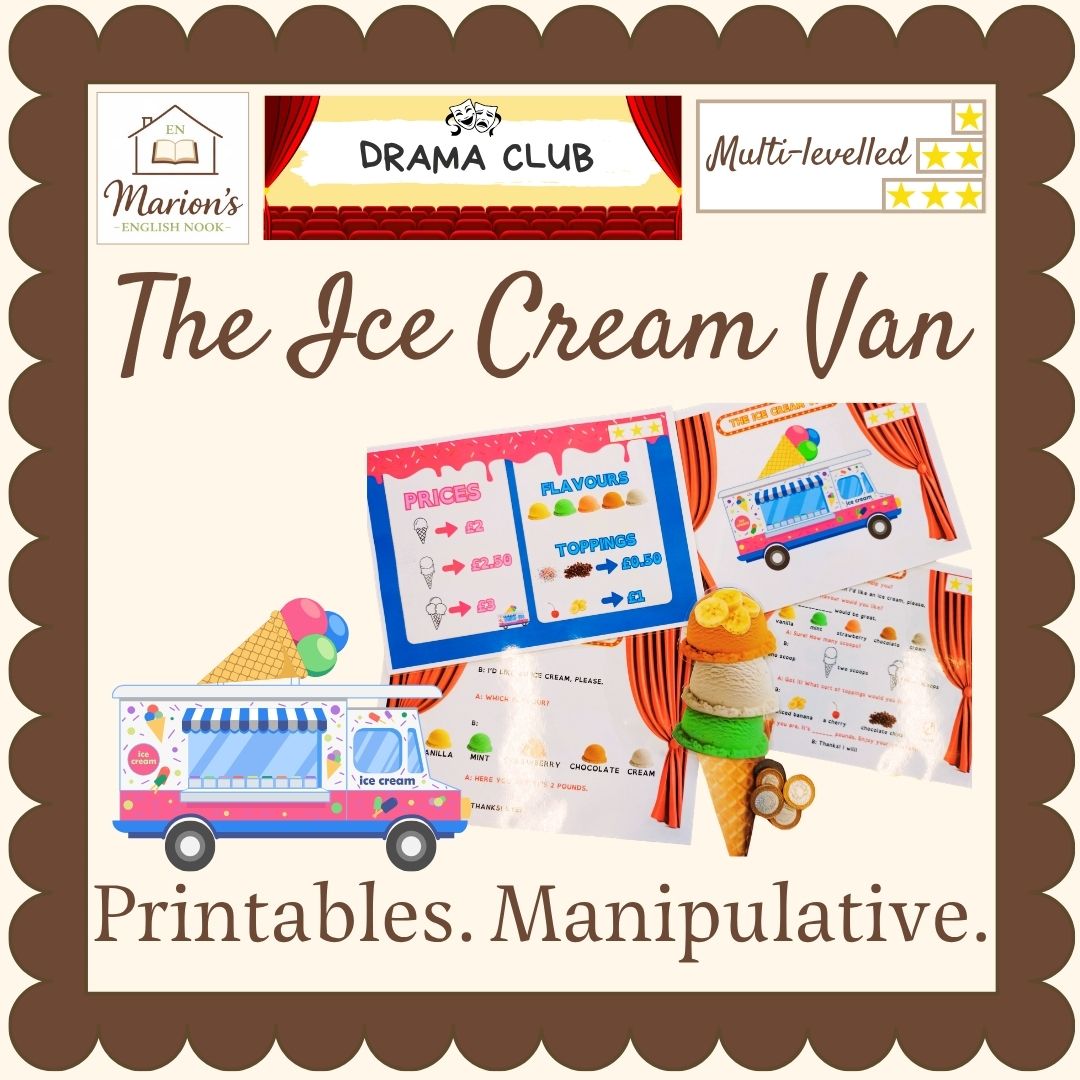 Ice Cream Van Role Play | Food & Flavors Speaking | Dramatic Play Center