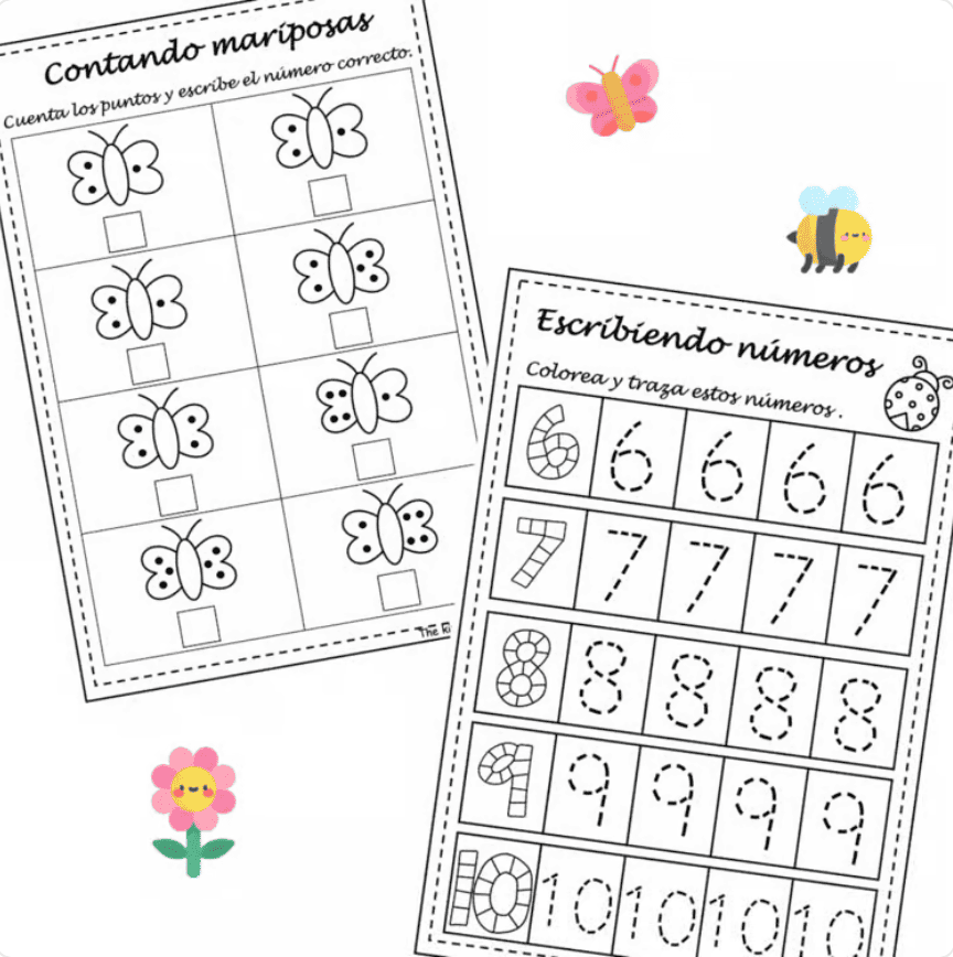 Profes Papel Tijera Cuaderno de actividades de primavera - Educación ...