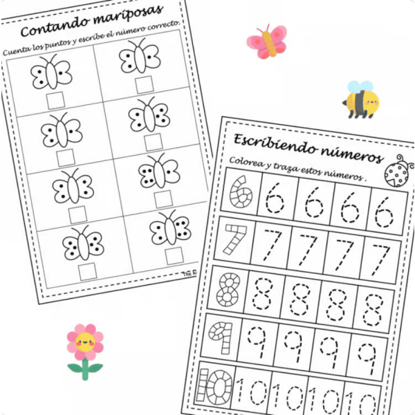Cuaderno de actividades de primavera - Educación Infantil