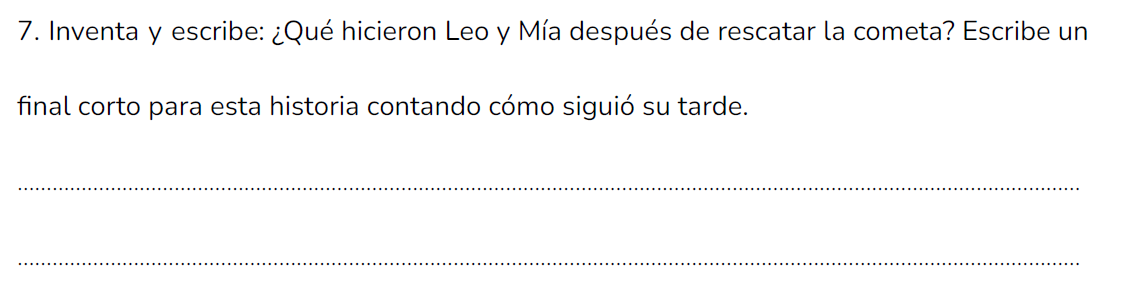 Comprension lectora - EL JARDÍN DE LEO