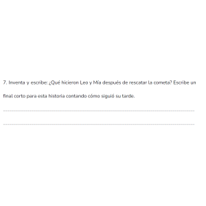 Comprension lectora - EL JARDÍN DE LEO