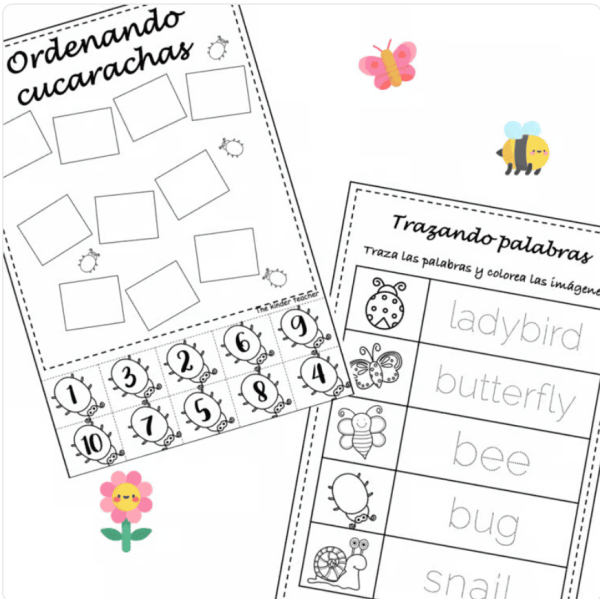 Cuaderno de actividades de primavera - Educación Infantil