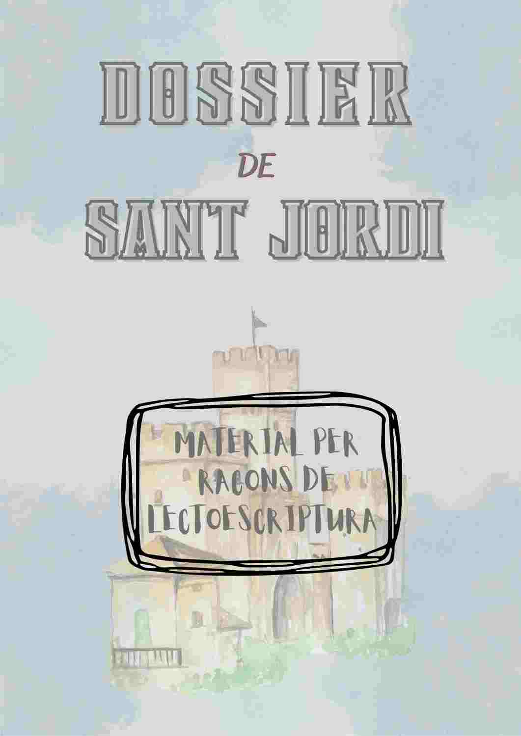 Dossier Sant Jordi lectoescriptura
