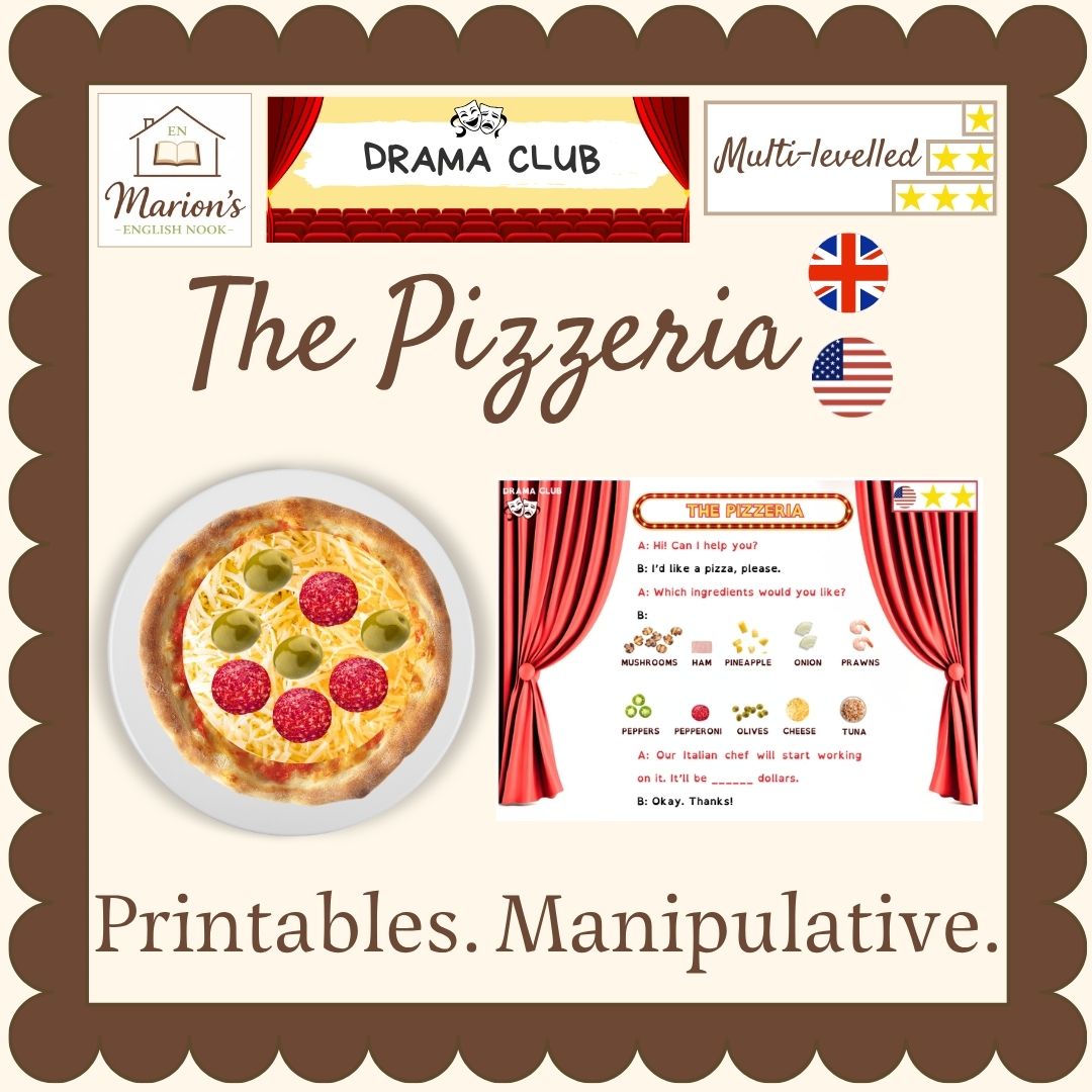 Pizza Shop & Pizzeria Role Play | Restaurant & Food Speaking | Dramatic Play