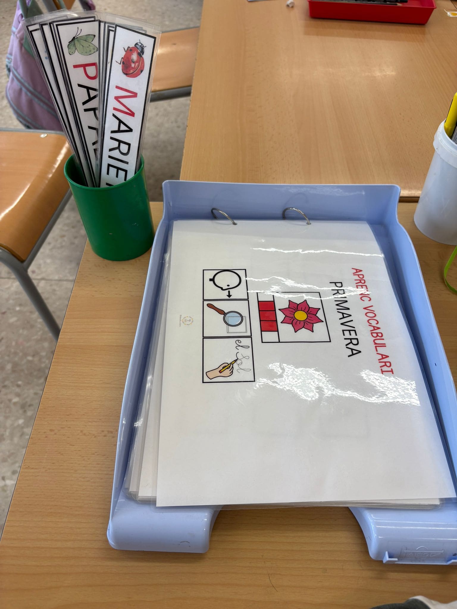 Aprenc vocabulari de primavera TEACCH