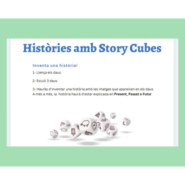 Fitxes amb Story Cubes