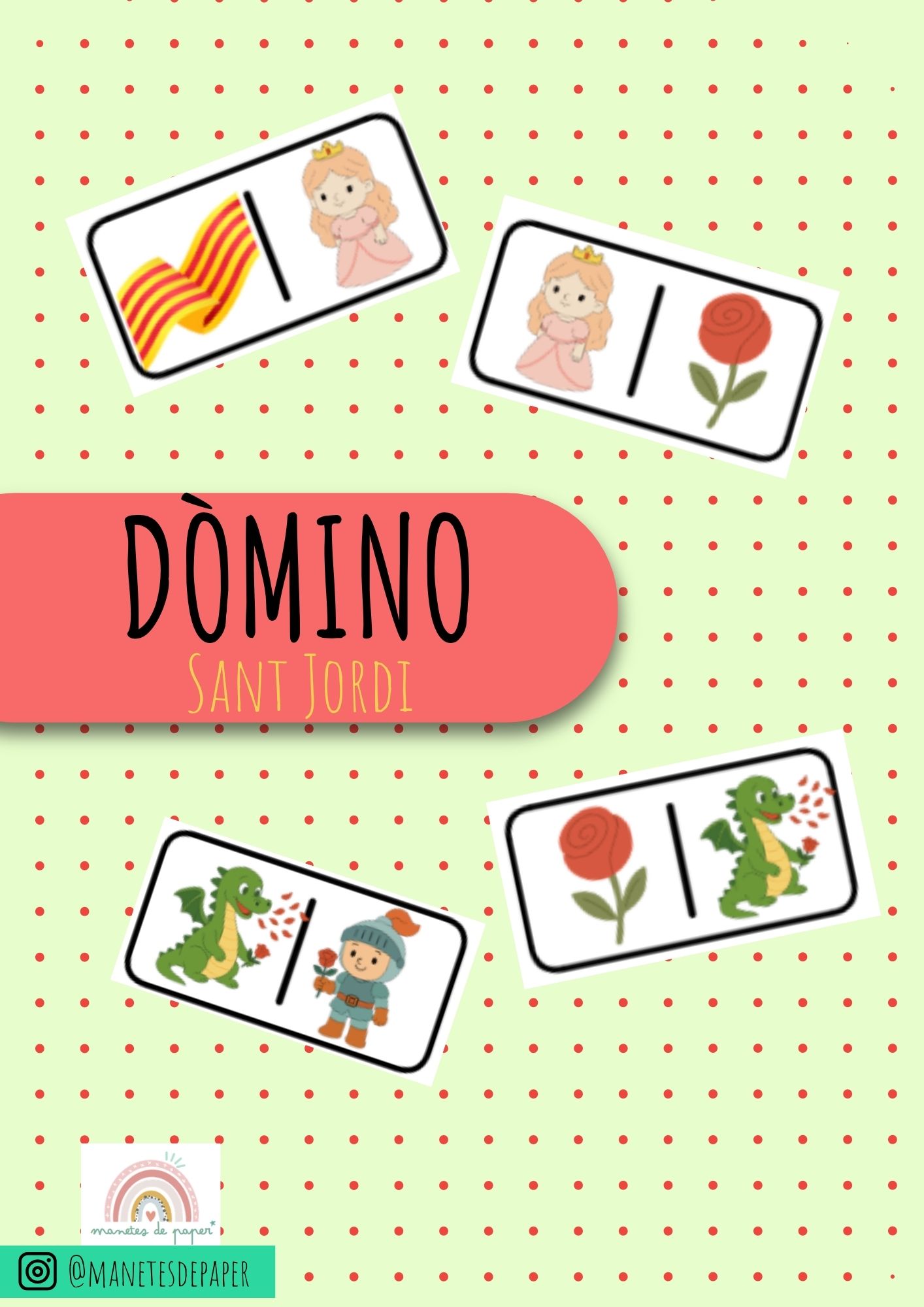 Joc dòmino Sant Jordi