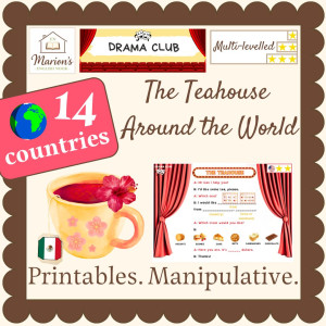 Teahouse Tea Shop Menu Role Play | Around the World Dramatic Play | Speaking