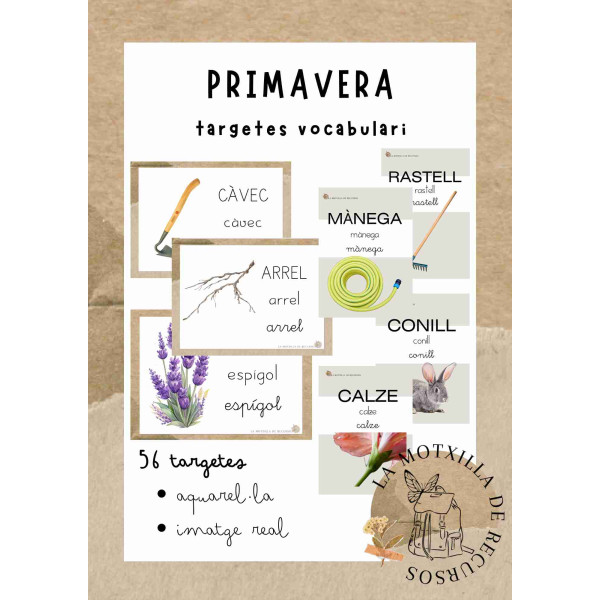 PRIMAVERA - targetes vocabulari