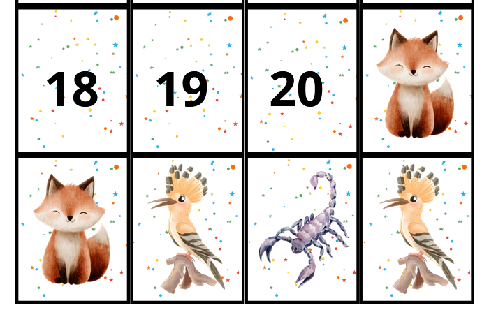 Zorro, escorpión y abubilla