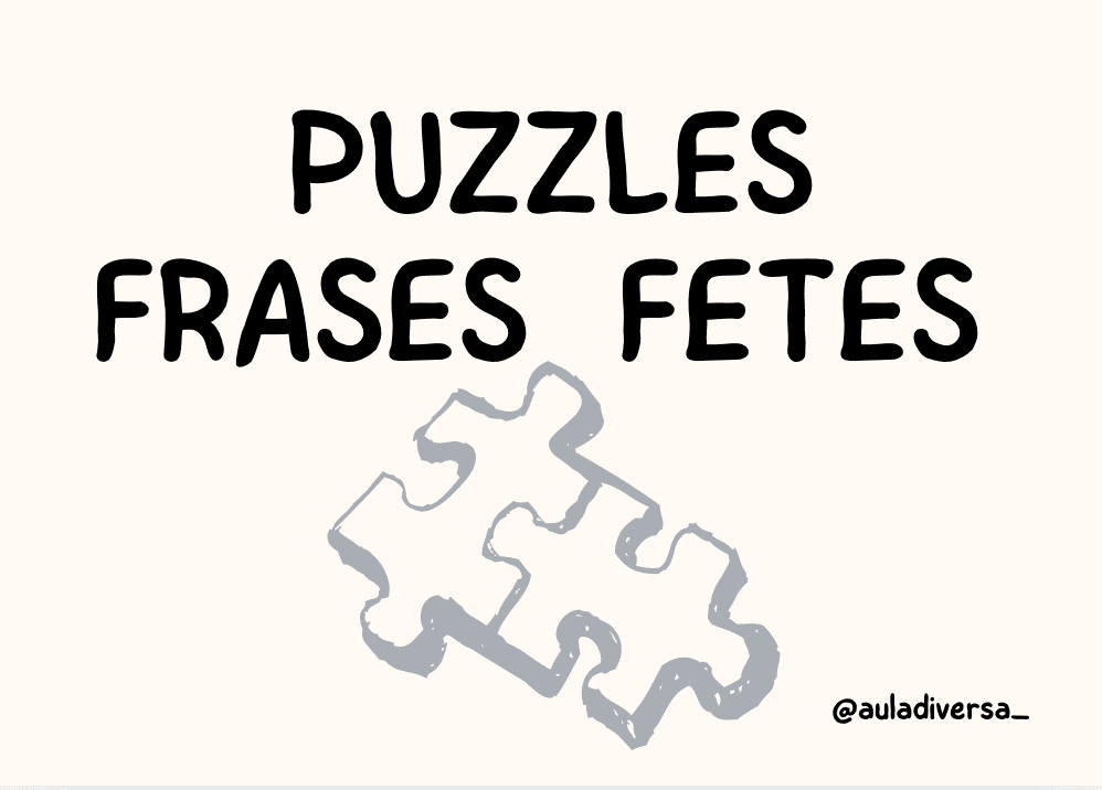 Puzzles multinivell frases fetes