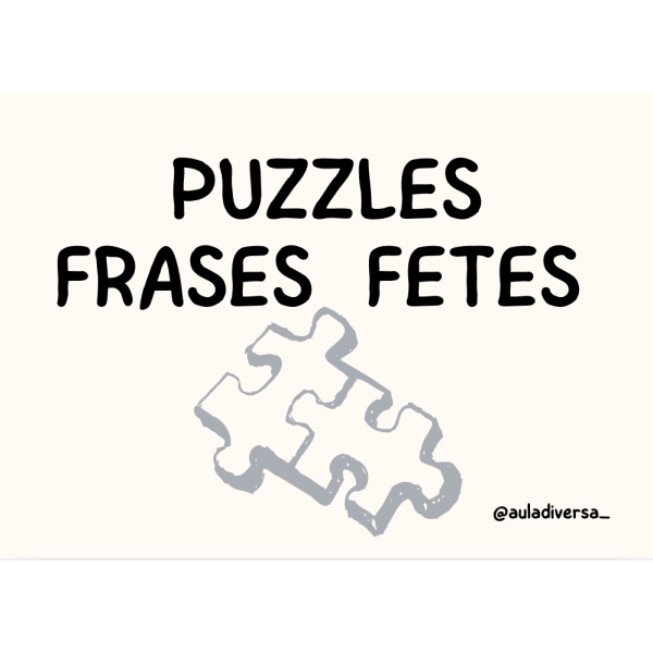 Puzzles multinivell frases fetes