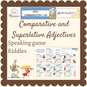 Comparative & Superlative Speaking Game: Differentiated Riddles & Guess Who | Fruit, Literary & Folk Characters, Animals, Mythology