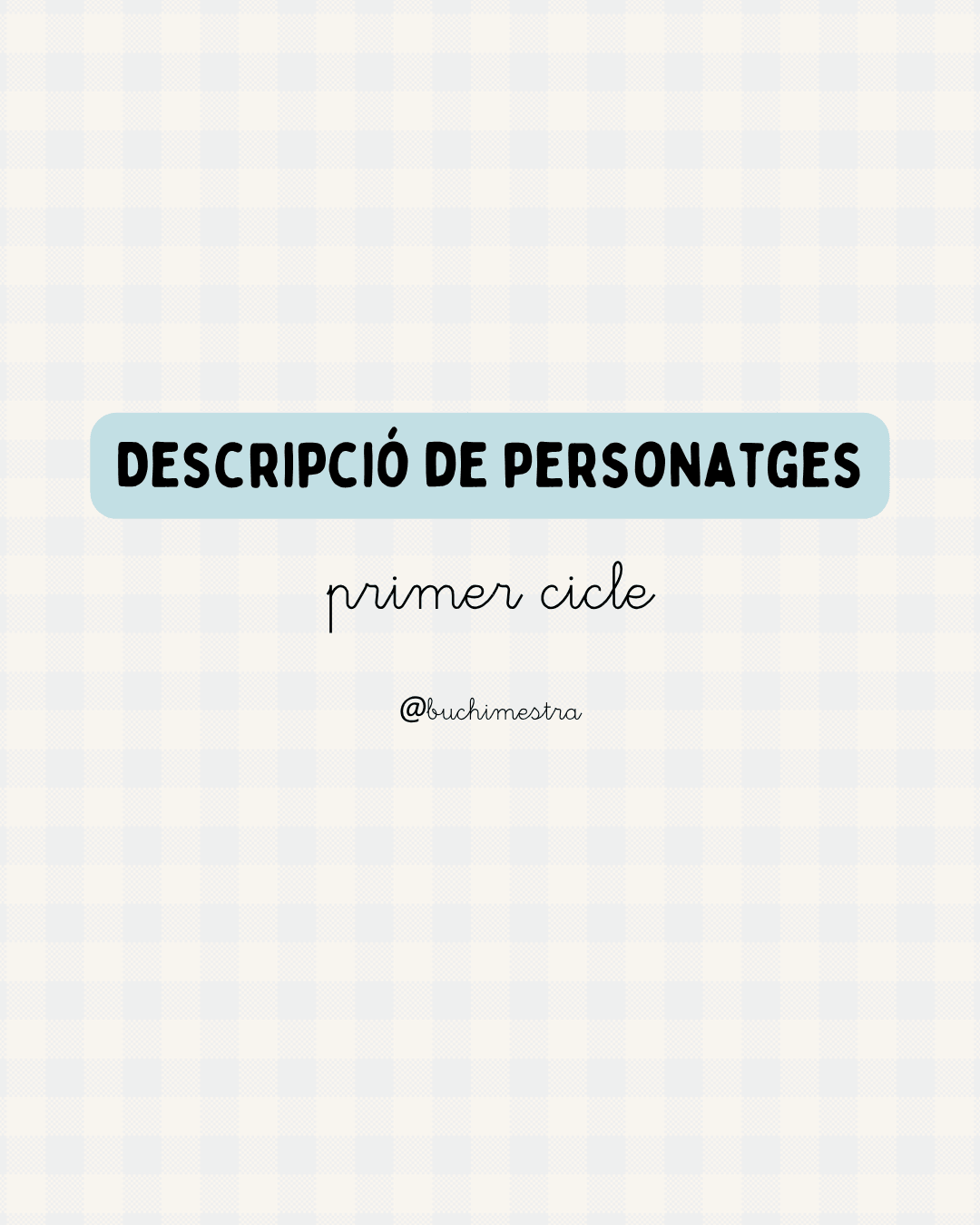 Descripció personatges