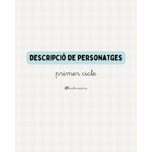 Descripció personatges