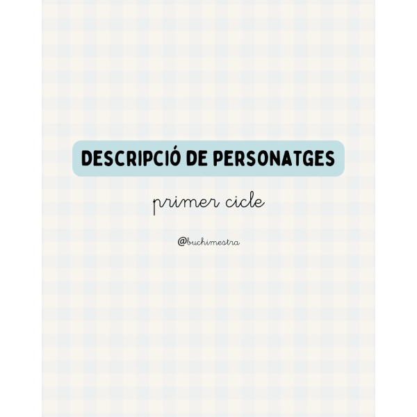 Descripció personatges