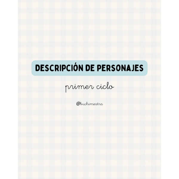 Descripción personajes