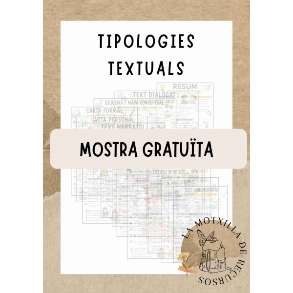 LLENGUA - MOSTRA. Tipologies textuals