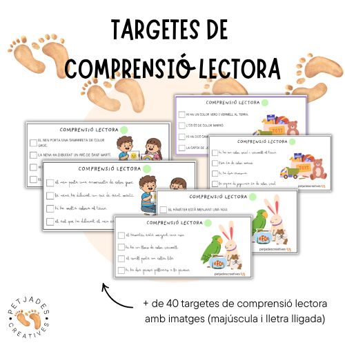 TARGETES DE COMPRENSIÓ LECTORA AMB IMATGES