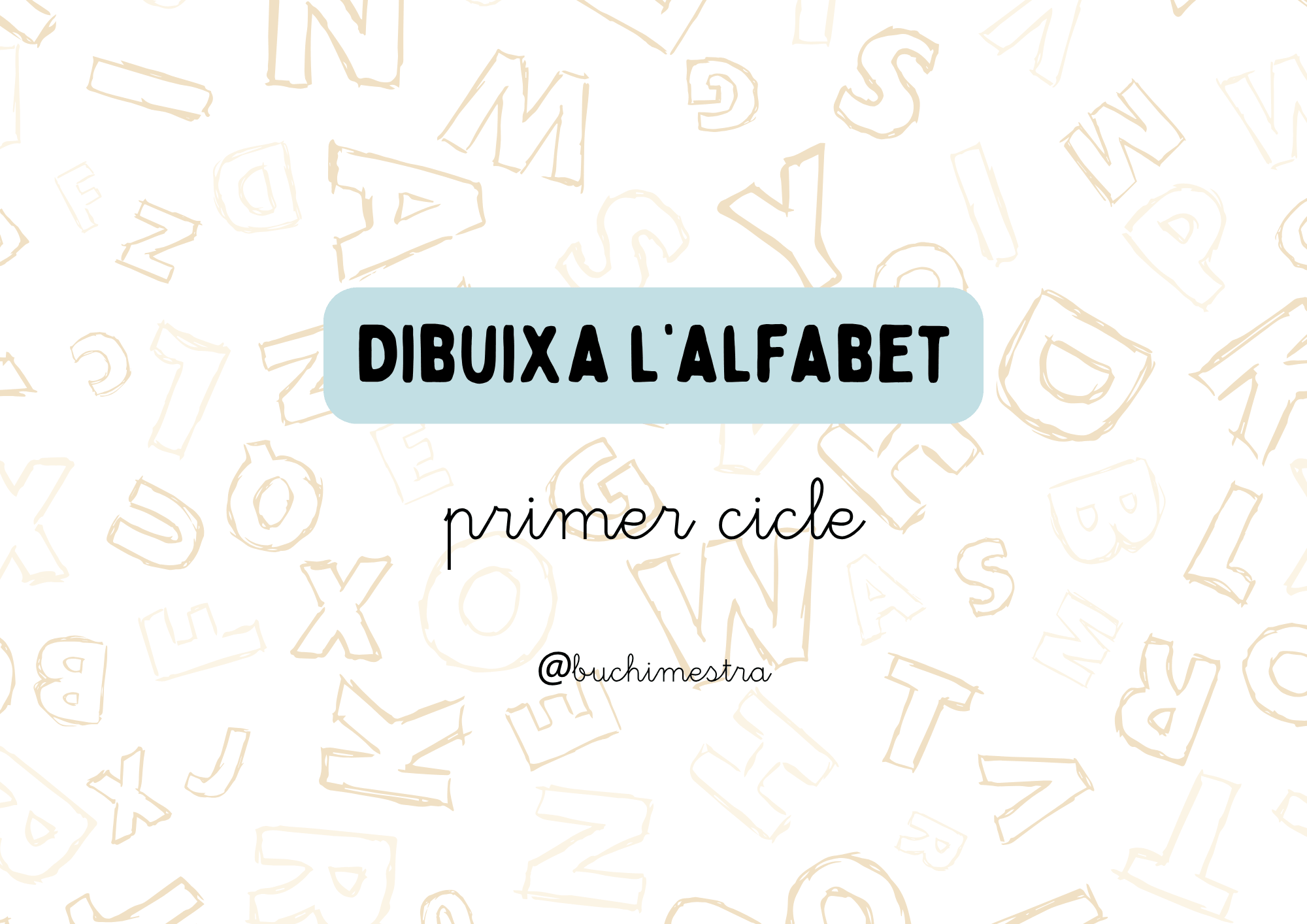 Dibuixa l'alfabet