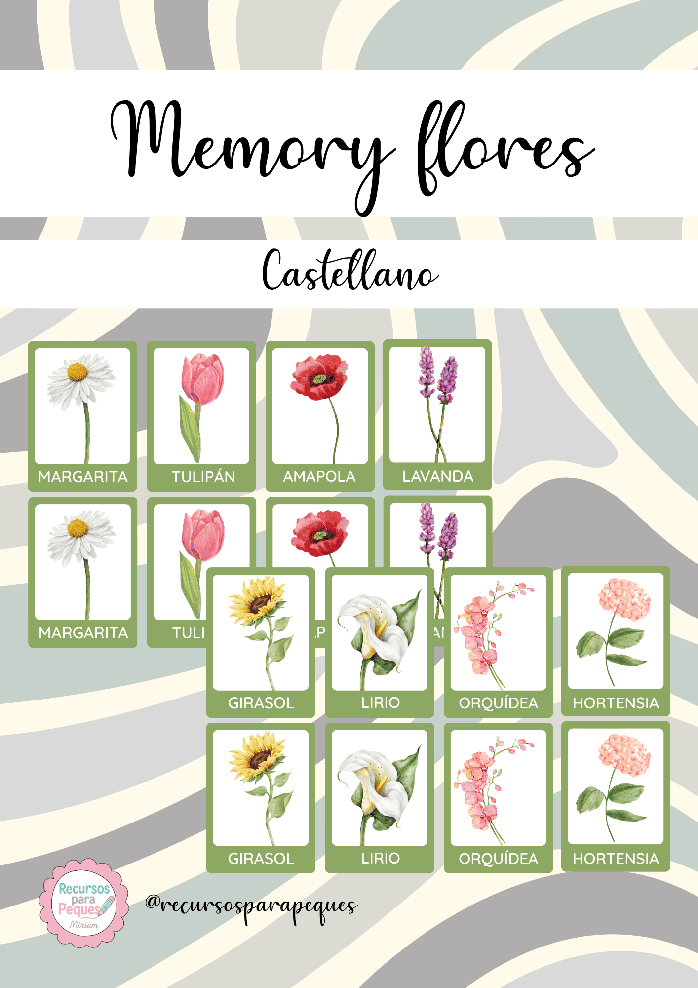 Memory de flores