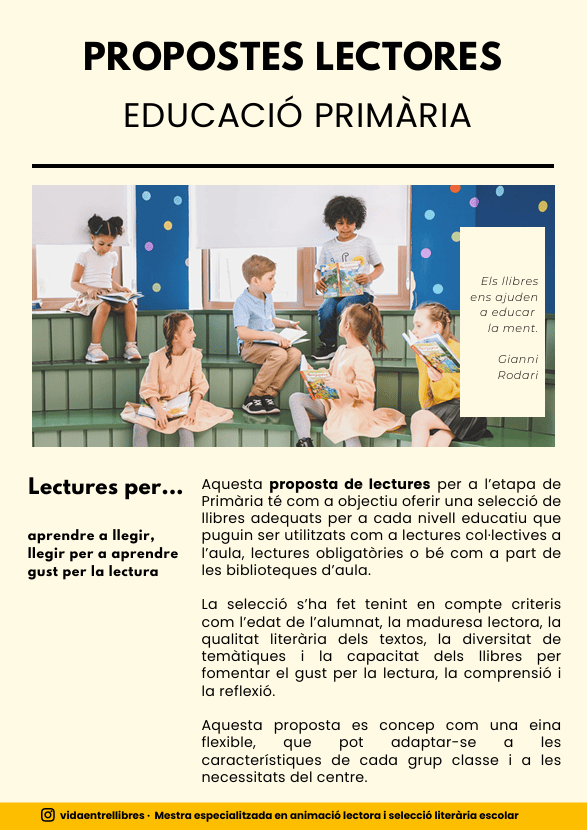 Propostes Lectores Educació Primària
