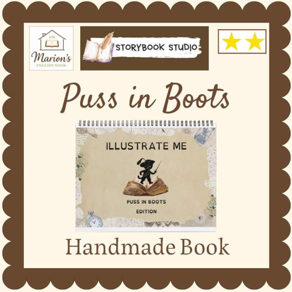 Puss in Boots | Read, Illustrate & Make a Mini Book | Fairy Tale