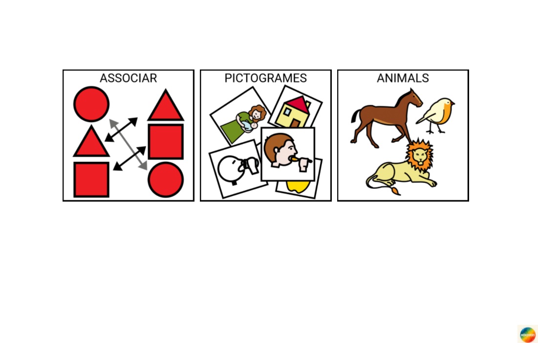 Associar imatge real- pictograma animals