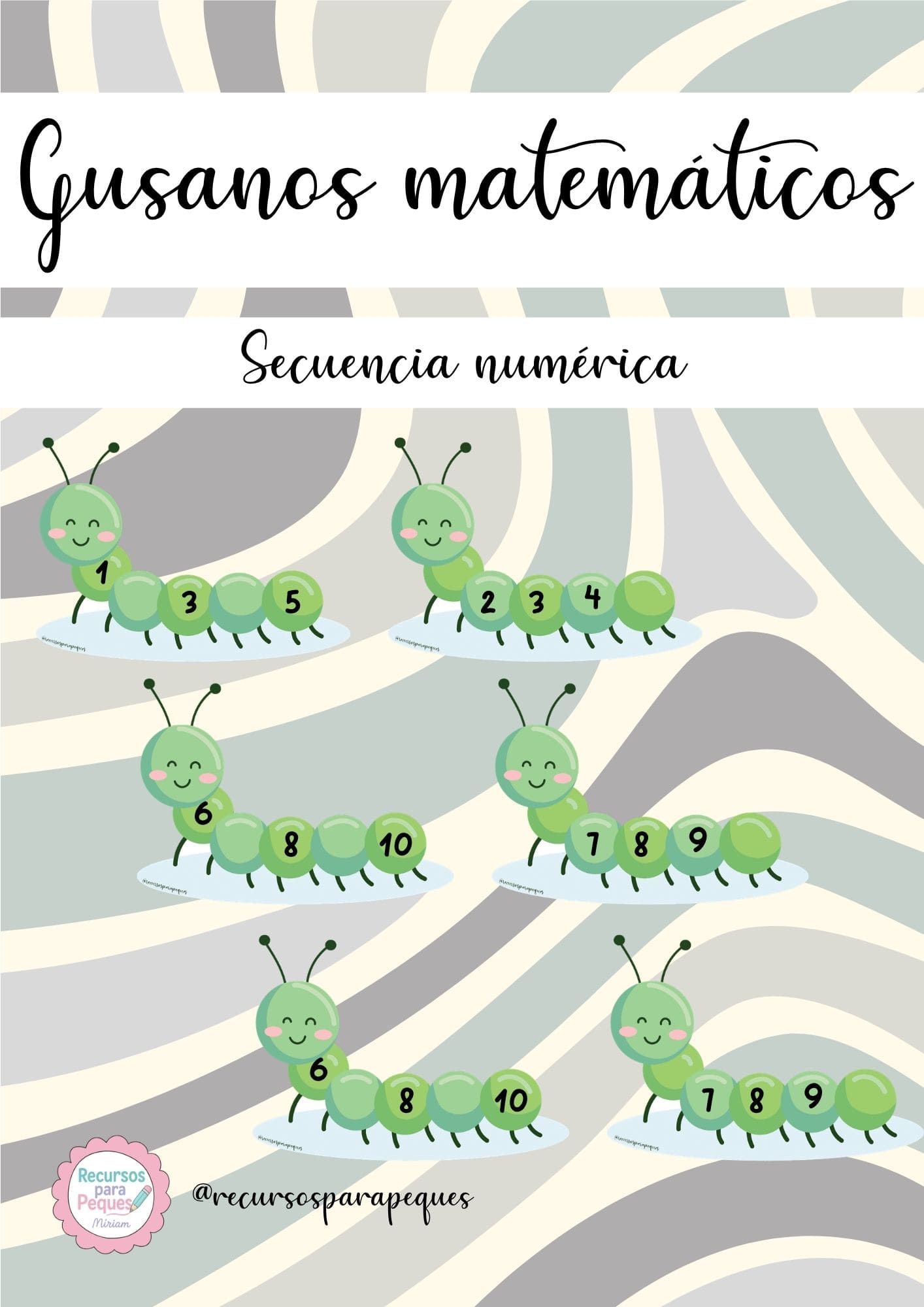 Gusanos matemáticos - secuencia numérica