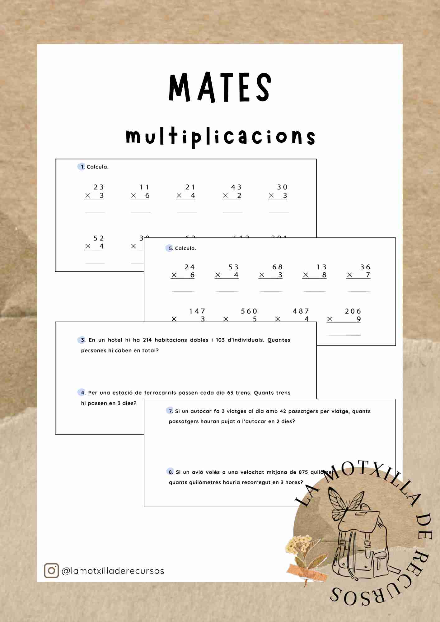 MATES - Multiplicacions i problemes