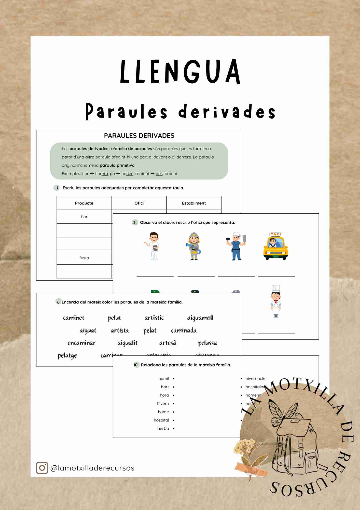 LLENGUA - Famílies de paraules