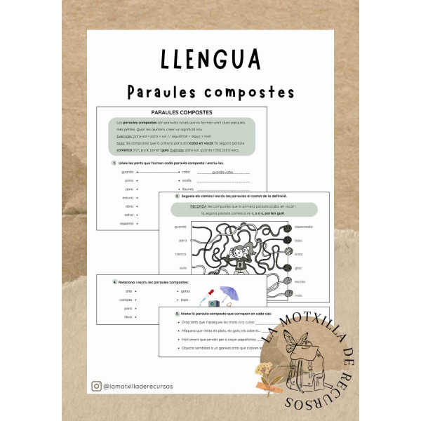 LLENGUA - Paraules compostes