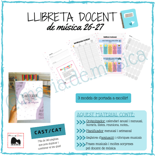 Llibreta programació docent música 26-27