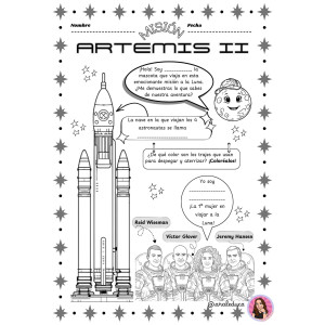 Fichas espaciales Artemis II
