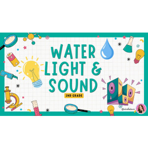 Water, light and sound.