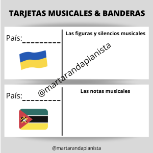 La música en un viaje a través de diferentes países en guerra