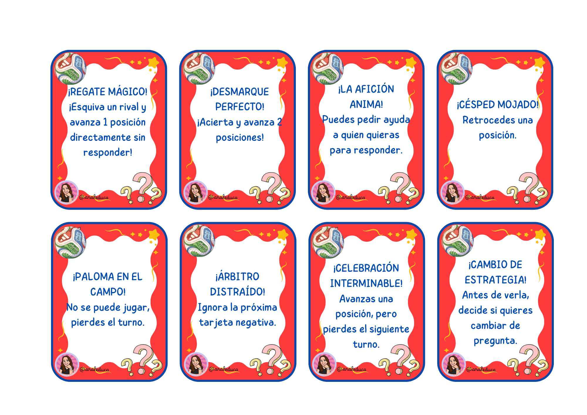 PACK TARJETAS SORPRESA "EL GRAN JUEGO DEL MUNDIAL"