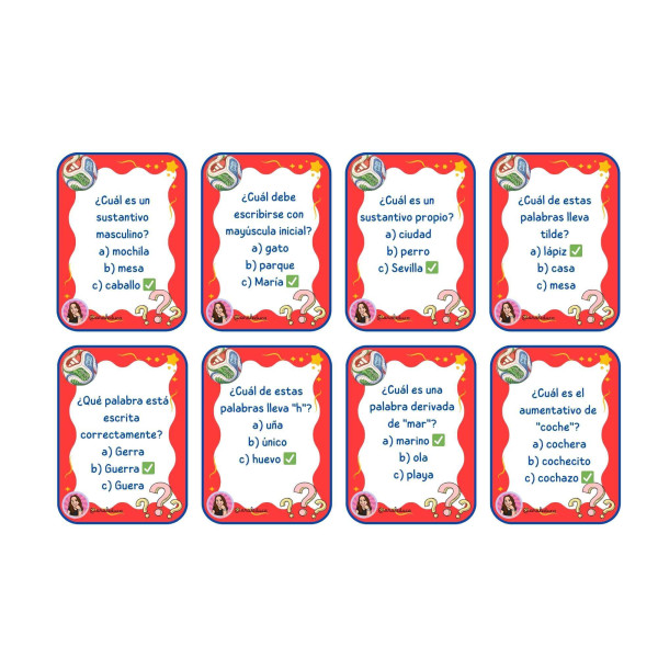 PACK1 TARJETAS DE PREGUNTAS "EL GRAN JUEGO DEL MUNDIAL"
