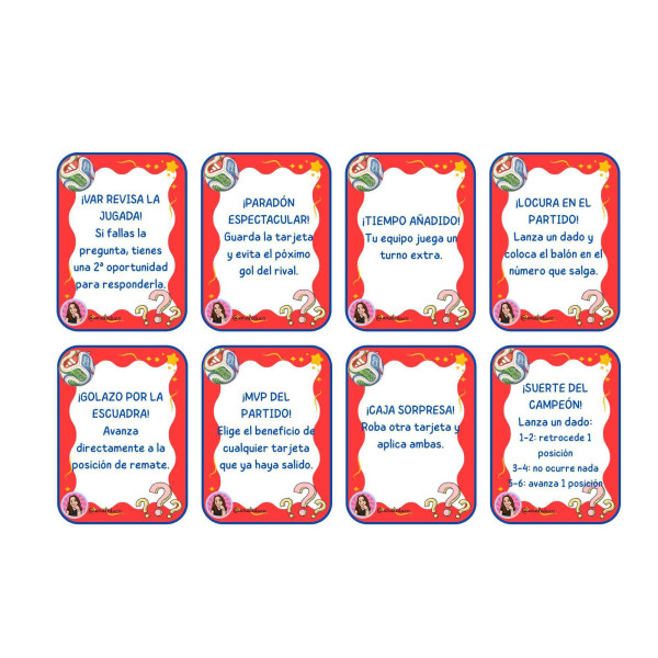 PACK TARJETAS SORPRESA "EL GRAN JUEGO DEL MUNDIAL"