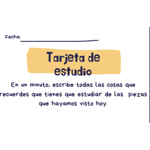 Tarjetas de estudio