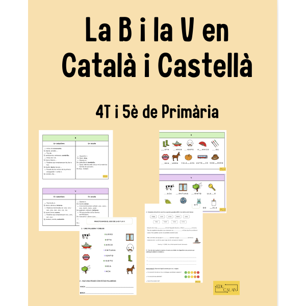 La B i la V en Català i Castellà