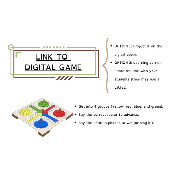 FREE SAMPLE Alphabet Digital Board Game | Letter Recognition ABCs