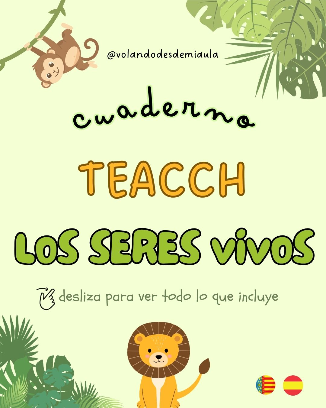 Cuaderno TEACCH de los SERES VIVOS
